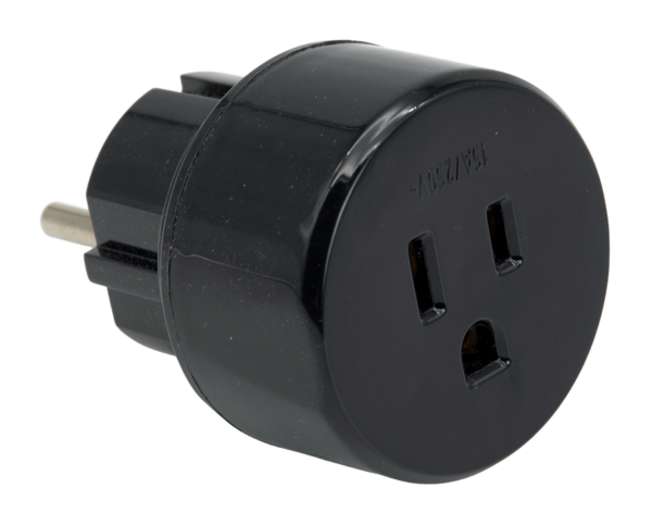 Power Adapter Type A & B (Canada, USA et al.) to Type E/F (most of Europe)